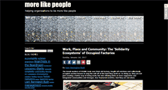 Desktop Screenshot of morelikepeople.org